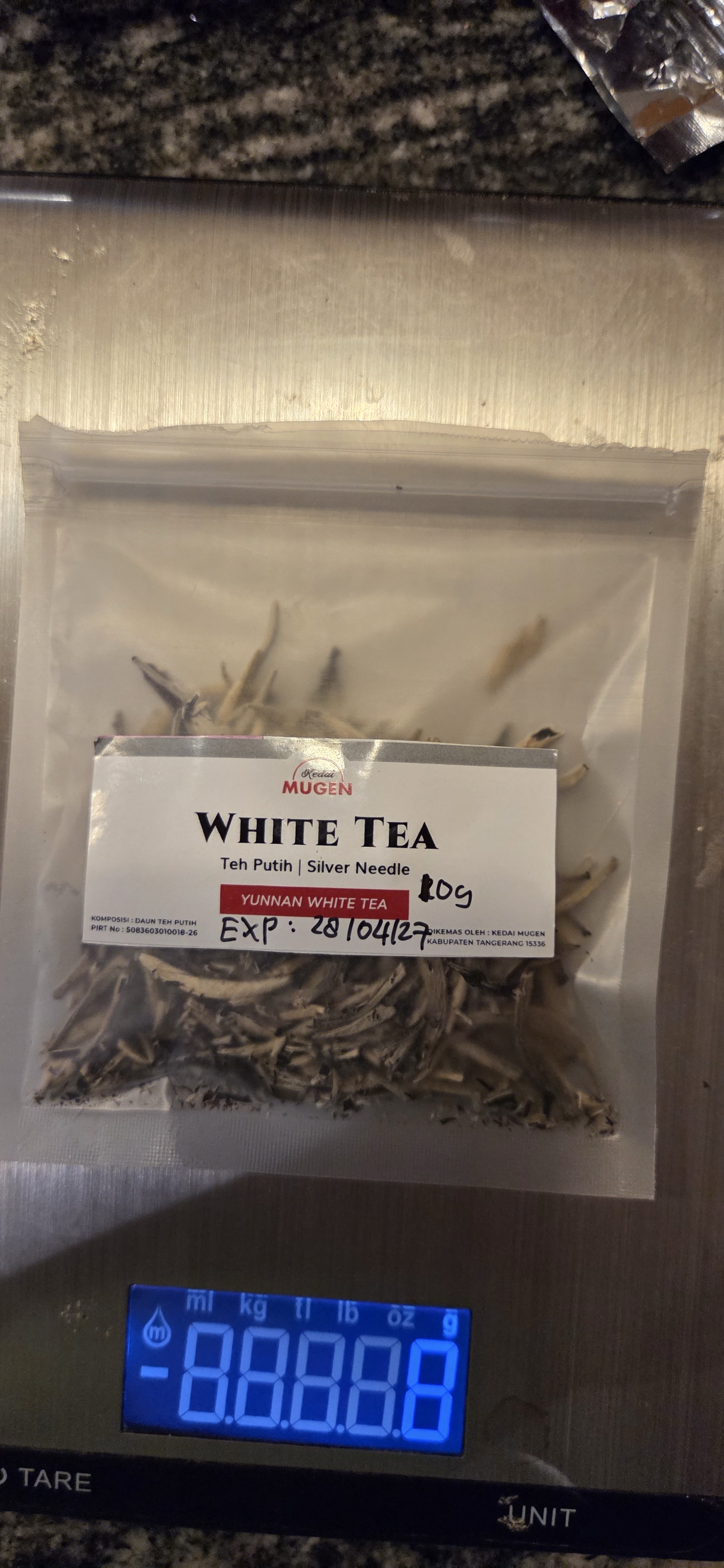 Product photograph 1 of Yunnan Silver Needle.